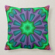 Cool artistic pillow Purple and Green