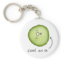 cool as a cucumber key chain