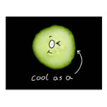cool as a cucumber post card