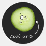 cool as a cucumber sticker
