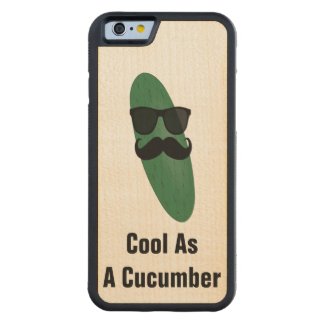 Cool As A Cucumber Wood Phone Case