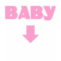 Cool Baby Arrow Maternity T-Shirt It's a Girl by familyfunstuff Cool Baby Arrow Maternity T-Shirt It's a Girl