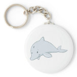 Cool Baby Bottlenose Dolphin Cartoon Keychain