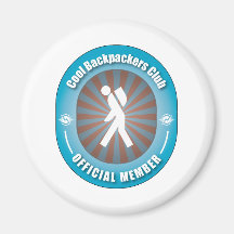 Cool Backpackers Club Fridge Magnet