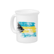 Cool Bahamian flag design Pitcher