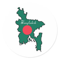 Cool Bangladesh Round Stickers