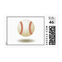 Cool Baseball Emblem Postage Stamps