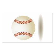 Cool Baseball Emblem Rectangle Stickers