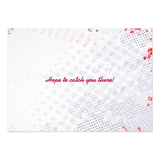 COOL BASEBALL Themed Bar Bat Mitzvah Invitation