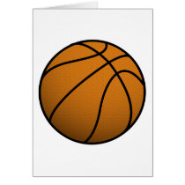 Cool Basketball and Custom Sports B Ball Greeting Cards