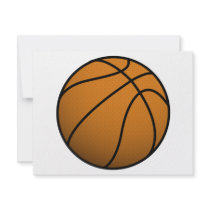 Cool Basketball and Custom Sports B Ball invitations