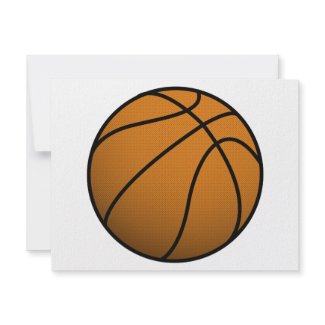 Cool Basketball and Custom Sports B Ball invitation
