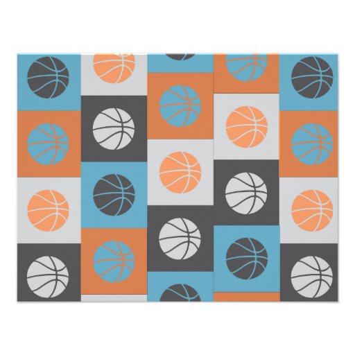 COOL BASKETBALL Bar Bat Mitzvah Reply Card