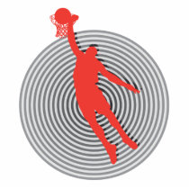 cool basketball dunk spiral graphic photo cutouts