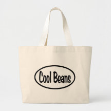 Cool Beans Oval Canvas Bag