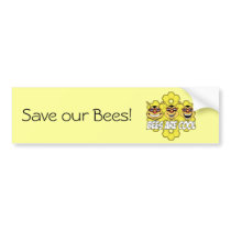 Cool Bees Bumper Sticker