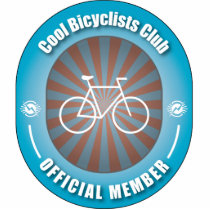 Cool Bicyclists Club photo sculptures