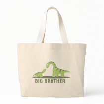 Cool Big Brother Shirt - Dinosaur Theme Canvas Bag