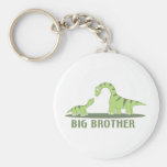 Cool Big Brother Shirt - Dinosaur Theme Key Chain