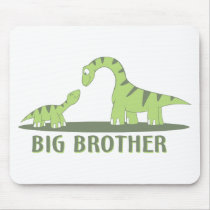 Cool Big Brother Shirt - Dinosaur Theme Mouse Mat