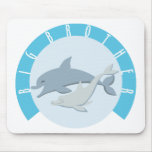 Cool Big Brother Shirt - Dolphin Theme Mouse Pads