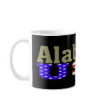 Cool Black Alabama USA Mug