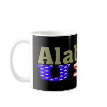 Cool Black Alabama USA Mug mugs