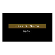 Cool black and gold simple business cards. business card template