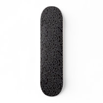 Cool black and grey bat pattern skateboard