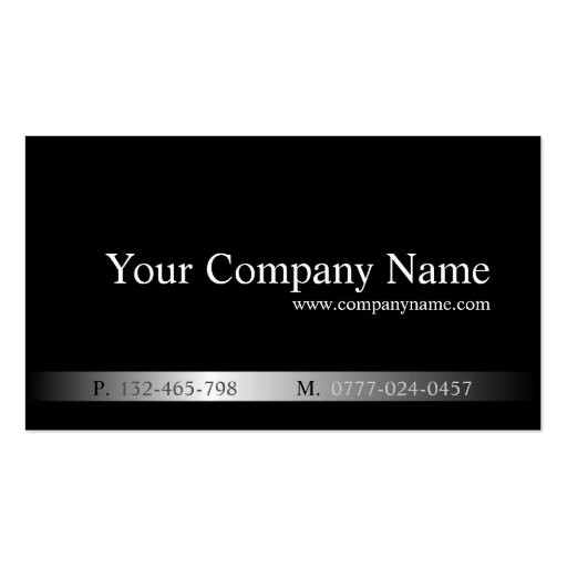Cool Black and Silver Legal Business Card