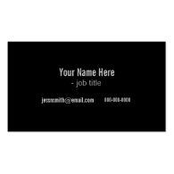 cool black and white modern profile cards business card templates