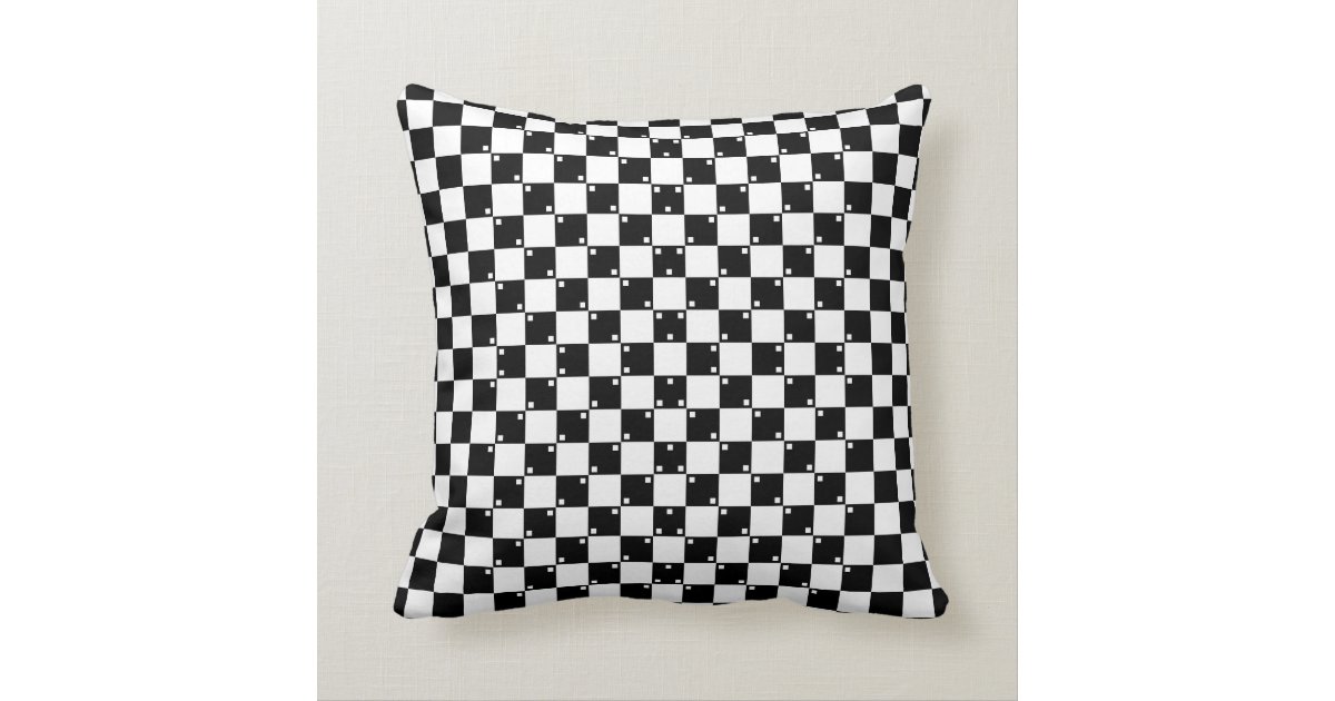 Cool Black and White Pattern Modern Throw Pillow Zazzle
