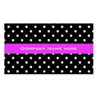 cool black and white  polka dots  business ca business card template