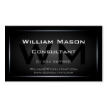 Cool Black Framed Monogram Professional Business Card Templates