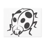 Cool Black Ladybug Tattoo Logo