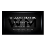 Cool Black Monogram Professional - Hi-Res Business Cards