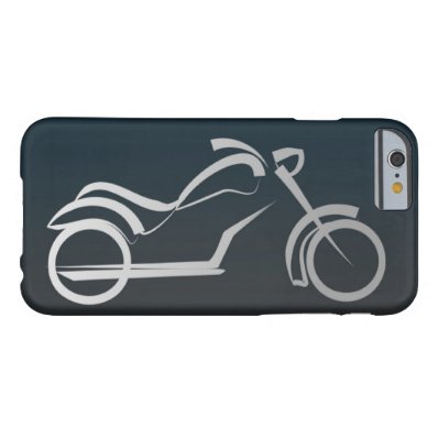 Cool Black Silver Motorcycle Frame Barely There iPhone 6 Case