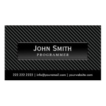Cool Black Stripes Programmer Business Card