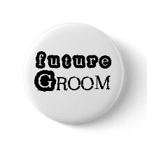Cool Black Text Future Groom buttons by weddingsareus Cool Black Text Future Groom buttons