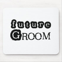 Cool Black Text Future Groom mousepads by weddingsareus Cool Black Text Future Groom mousepads