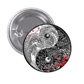 Cool blood splatter Yin Yang Dragons tattoo art Pins