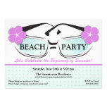 Cool Blue and Purple Summer Sunglasses Invitation