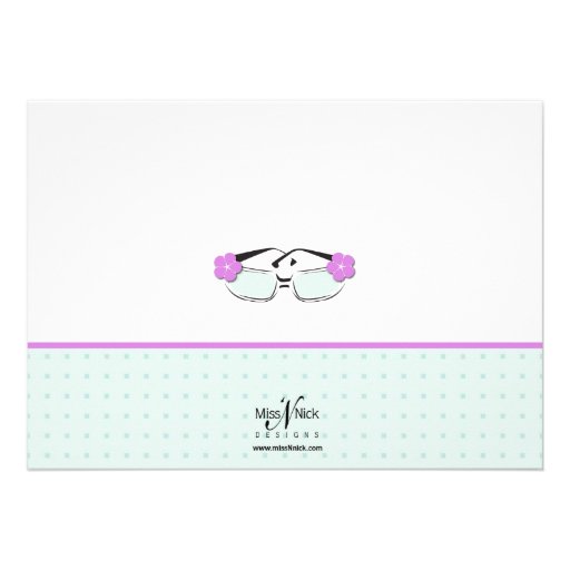 Cool Blue and Purple Summer Sunglasses Invitation