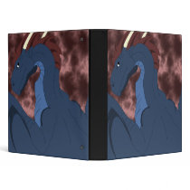 Cool Blue And Red Dragon binders by mydeas Cool Blue And Red Dragon binders