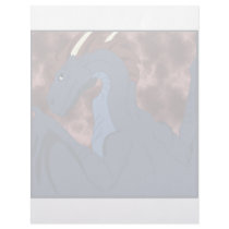 Cool Blue And Red Dragon letterhead