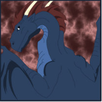 Cool Blue And Red Dragon photo sculptures by mydeas Cool Blue And Red Dragon photo sculptures