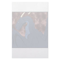 Cool Blue And Red Dragon stationery by mydeas Cool Blue And Red Dragon stationery