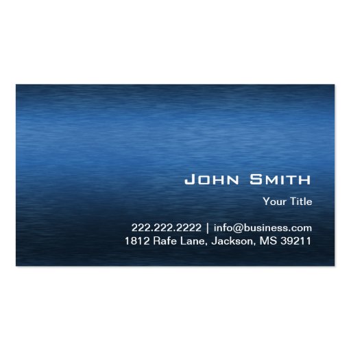 Cool Blue Car Outline Automotive Business Card (back side)