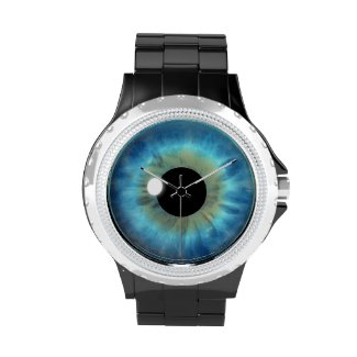 Cool Blue Eye Iris Eyeball Custom Wrist Watch Watches