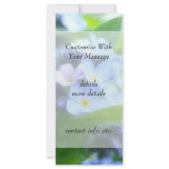 Cool Blue Forget Me Nots Personalized Rack Card